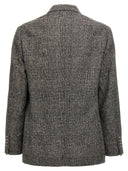 Brunello Cucinelli Check Single Breasted Blazer