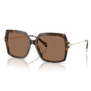 Michael Kors Sunglasses Mk2247 U 395173 Quogue Dark Tortoiseshell Cream/Brown Woman