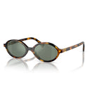 Miu Miu Sunglasses Mu04 Zs Vau04 M Brown Honey/Green Silver Mirror Women