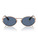 Miu Miu Lunettes de soleil Mu52 Y Zvf1 V1 Or/Bleu foncé Femme