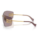 Miu Miu Sunglasses Mu54 Ys 5 Ak06 I Gold/Brown Women