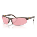 Miu Miu Sunglasses Mua02 S 14 Y70 J Metallic Cocoa/Pink Mirrored Women