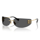 Miu Miu Sunglasses Mua51 S 5 Ak5 S0 Gold/Dark Gray Women