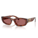 Miu Miu Sunglasses Mub04 S 26 E80 B Striated Tobacco/Dark Violet Women