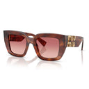Miu Miu Sunglasses Mub05 S 26 E50 U Striated Tobacco/Smoky Red Women