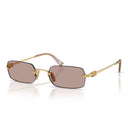 Miu Miu Sunglasses Mub50 S 5 Ak20 I Gold/Light Purple Brown Women