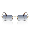 Miu Miu Sunglasses Mub50 S Zvn80 O Pale Gold/Transparent Blue Gradient Women
