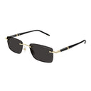 Montblanc Sunglasses Mb0344 S 001 Black/Grey Men