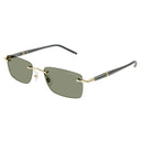 Montblanc Sunglasses Mb0344 S 005 Gold/Green Men