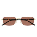Montblanc Sunglasses Mb0344 S 007 Gold/Orange Men