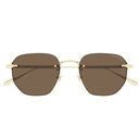 Montblanc Sunglasses Mb0405 S 002 Gold/Brown Men