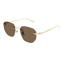Montblanc Sunglasses Mb0405 S 002 Gold/Brown Men