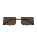 Montblanc Sunglasses Mb0443 S 005 Gold/Brown Men