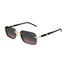 Montblanc Sunglasses Mb0483 S 003 Black/Gray Purple Men