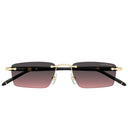 Montblanc Sunglasses Mb0484 S 003 Gold Black/Purple Gray Men