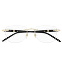 Montblanc Eyeglasses Mb0346 O 001 Black Gold/Transparent Men