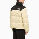 Die North Face Retro Nuptse 1996 Black/Creme White Down Jacke