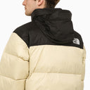Die North Face Retro Nuptse 1996 Black/Creme White Down Jacke