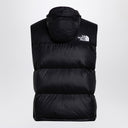 Il gilet imbottito nero della faccia North con logo