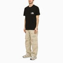 Logo North Face Print T Shirt Black