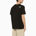 Logo North Face Print T Shirt Black