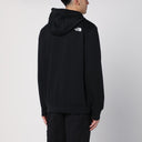 La felpa con cappuccio nero della faccia North con logo