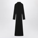 Robe de chemise noire SportMax en maillot de viscose