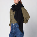 Destin Black Cashmere Scarf