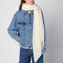 Destin White Milk Cashmere Scarf