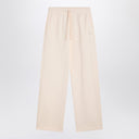 Maison Kitsuné White Jogging Pants With Fox Logo