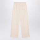 Maison Kitsuné White Jogging Pants With Fox Logo