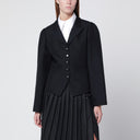 Veste en laine mélangée noire Namacheko