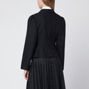 Veste en laine mélangée noire Namacheko