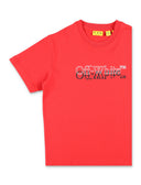 Magliette e polo bianco sporco rosse
