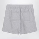 Represent Light Grey Cotton Shorts With Logo