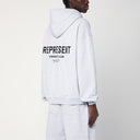 Represent Light Grey Oversized Zip Sweatshirt