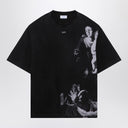 Off White™ Black T Shirt With Blurred Mary Motif