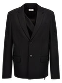 Blazer à la «broderie OW» blanc