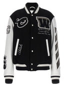 Off White "Lea Wool Varsity" Bomber