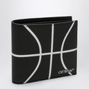 Off White™ Black Leather Bi Fold Basketball Wallet