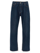 Off jeans "arr zip skate" bianchi