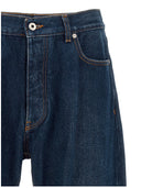 Off jeans "arr zip skate" bianchi