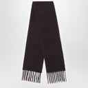 Destin Ebony Brown Wool And Cahsmere Scarf