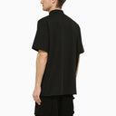 Needles Black Stand Up Collar T Shirt With Embroidery