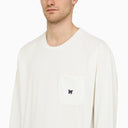 Needles White Crew Neck Sweatshirt With Embroidery