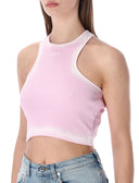 Off White Top Pink