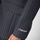 Off White™ Single Breasted Grey Pinstripe Jacket