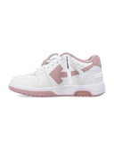 Fuera de zapatillas blancas rosa