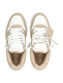 Gebroken witte sneakers beige