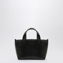 حقيبة يد من الجلد باللون الأسود Off White™ مع الشعار